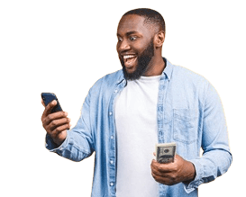 Person with smartphone